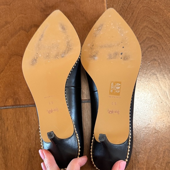 Coach Black Pointed Toe Heels - Picture 4 of 6